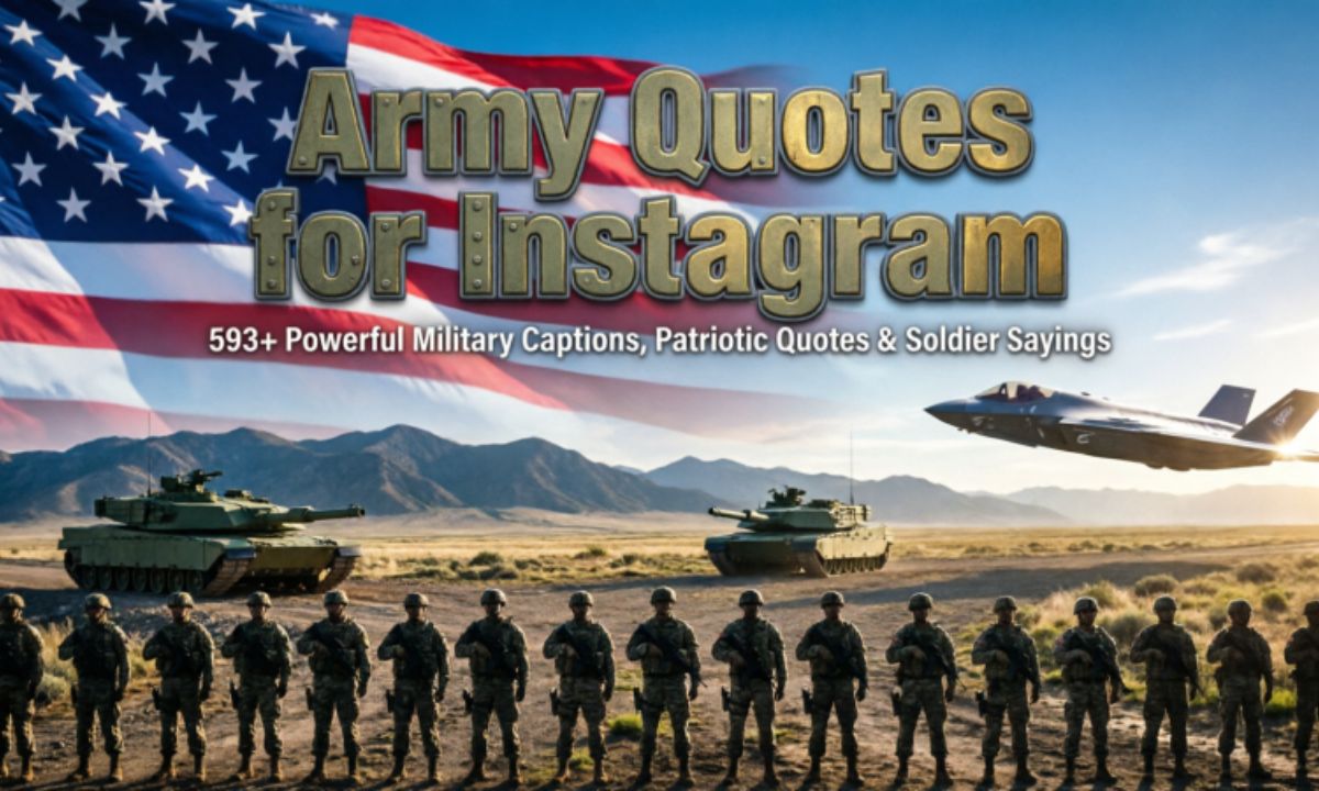 Army Quotes for Instagram: 593+ Powerful Military Captions, Patriotic Quotes & Soldier Sayings