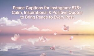 Peace Captions for Instagram: 575+ Calm, Inspirational & Positive Quotes to Bring Peace to Every Post