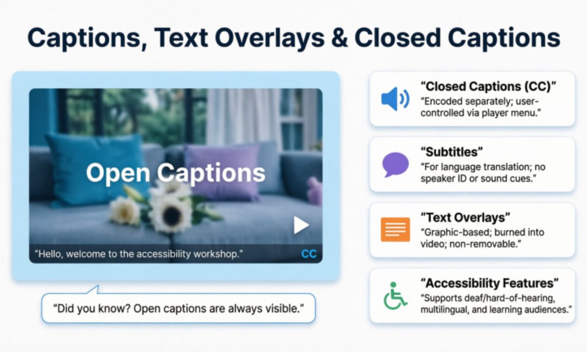What Are Captions? A Complete Guide to Text Overlays & Closed Captions