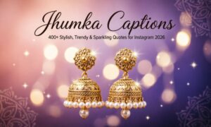 Jhumka Captions: 400+ Stylish, Trendy & Sparkling Quotes for Instagram 2026