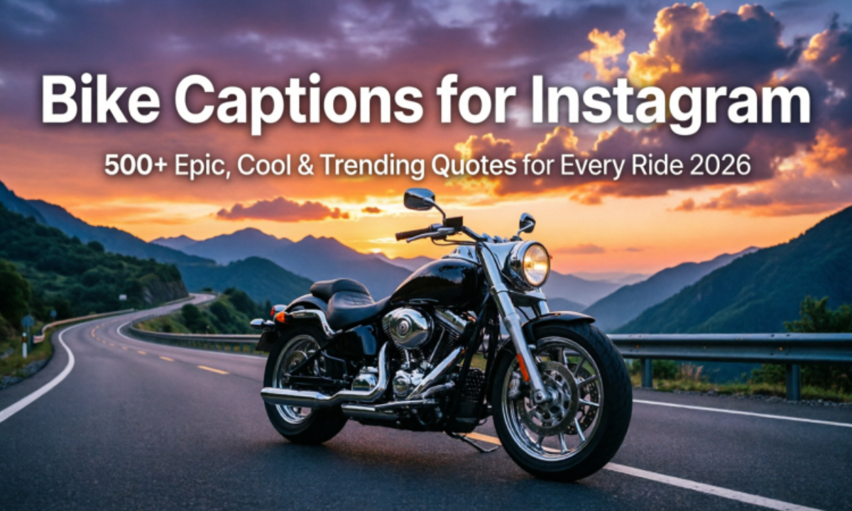 Bike Captions for Instagram: 500+ Epic, Cool & Trending Quotes for Every Ride 2026