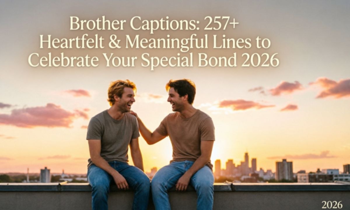 Brother Captions: 257+ Heartfelt & Meaningful Lines to Celebrate Your Special Bond 2026