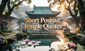 Short Positive Temple Quotes: 150+ Peaceful, Inspiring & Soulful Captions for Instagram 2026