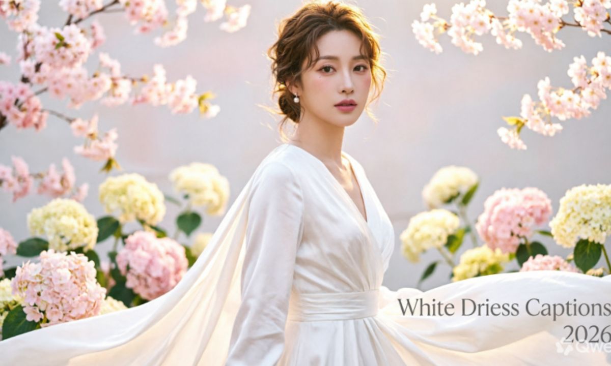 White Dress Captions: 336 + Elegant, Cute & Stylish Instagram Ideas for Every Mood 2026